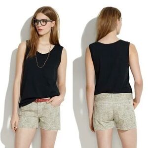 Madewell Safari Dot Shorts Women Size 26 Raw Hem Style 01593
